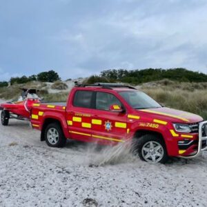 Räddningstjänsten i Skanör övar med sin nya RescueRunner