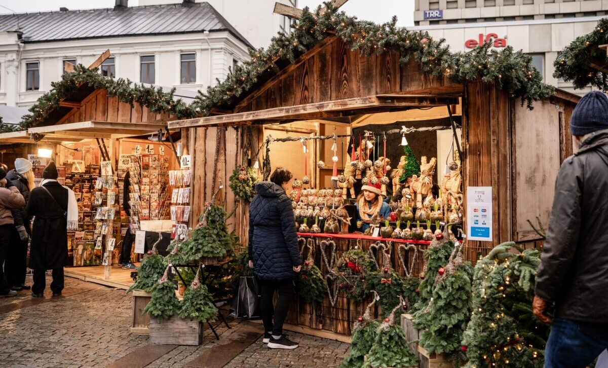Julmarknad på Gustav Adolfs Torg