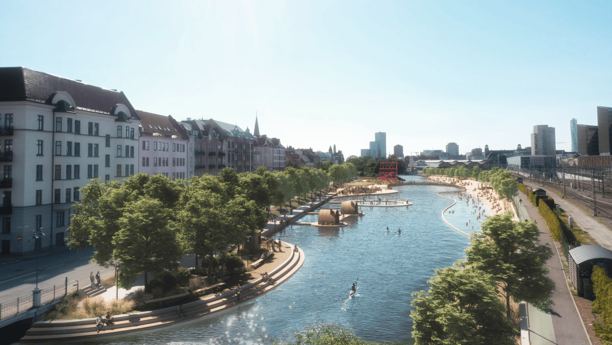 White Arkitekter Bad I Kanalen