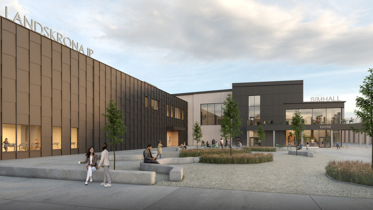 Simhallen vy mot torg copyright norconsult jkab