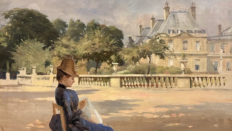 Luxembourg trädgården i paris