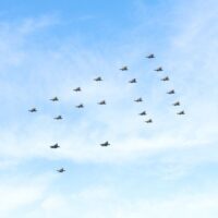 Julgransflygningen blev en mäktig uppvisning