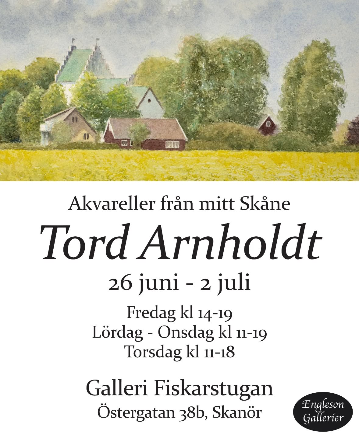 Tord Arnholdt – Akvareller från mitt Skåne