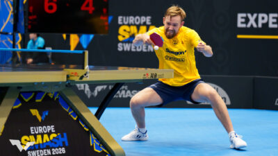Elias Ranefur ensam svensk till åttondelsfinal i Europe Smash