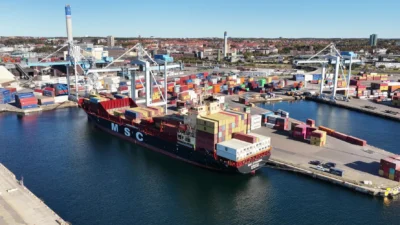 Helsingborgs hamn växer – godsvolymerna ökar med 10 procent