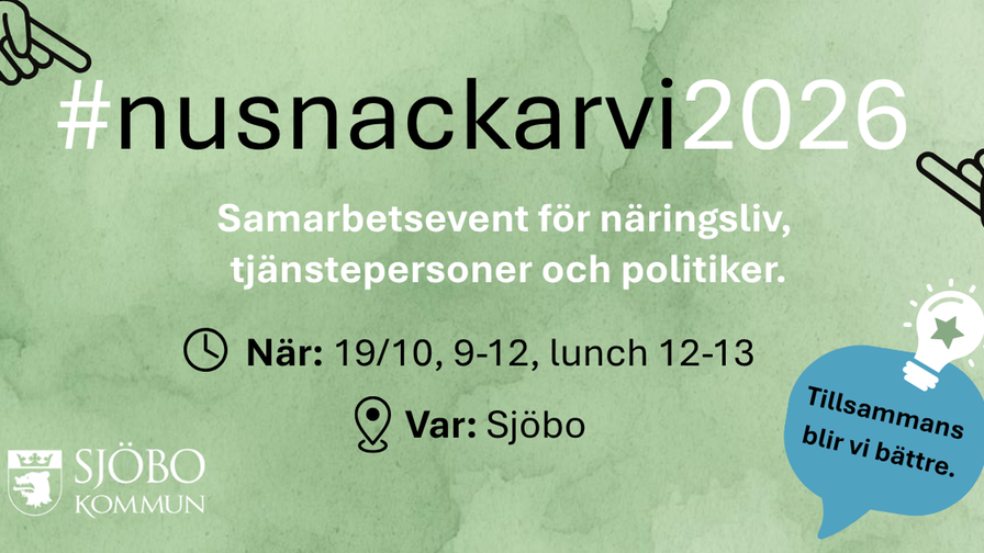 #nusnackarvi2026 – Näringslivsträff om företagsklimatet i Sjöbo