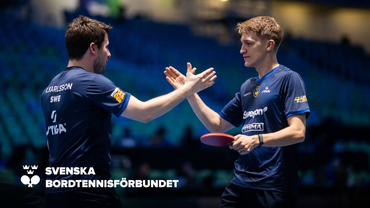 Kristian Karlsson och Anton Källberg under EM i Ljubljana