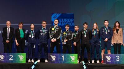 Historiskt EM-brons till Stina Källberg och Kristian Karlsson i mixeddubbel