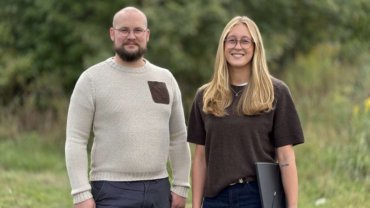 Jonathan Jalkmar från Dalsland och Tilda Ardenvik från Skåne - Foto: Johannes Viberg