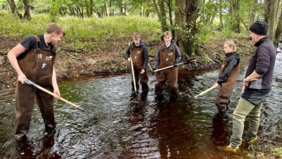 Lärplats Mjöån återställer skånska vattenmiljöer